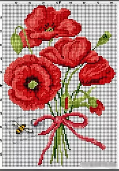 指尖绽放的芳华 花卉十字绣图案的艺术与疗愈